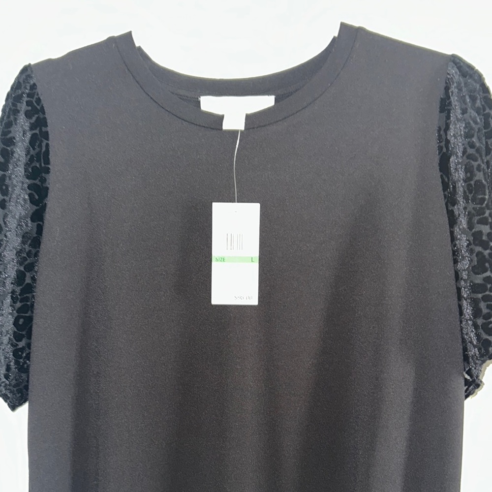MICHAEL Michael Kors Black Puff Sleeve Blouse